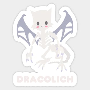 Kawaii Dracolich Monster Sticker